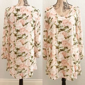 Dainty Hooligan Sheer Floral Blossom Crush Dress